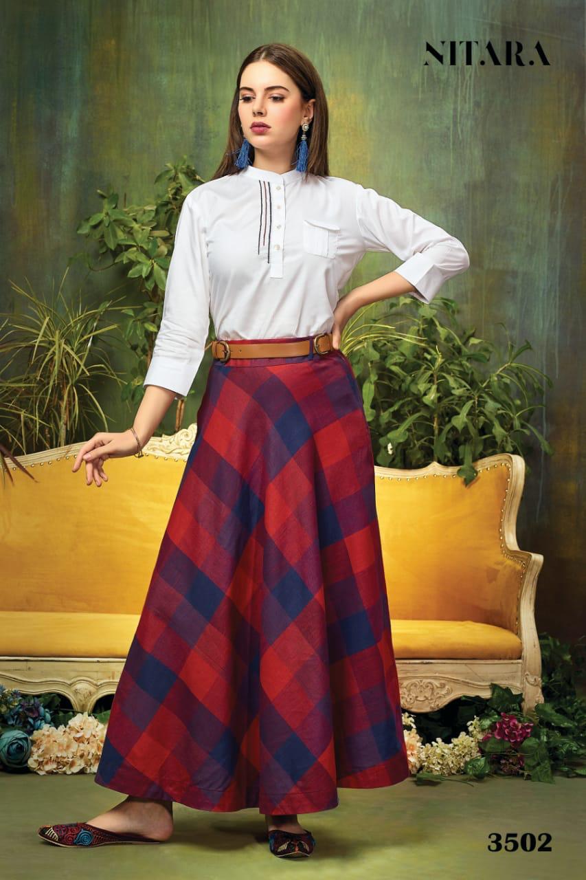Nitara trendy silk skirts and tops – www.soosi.co.in