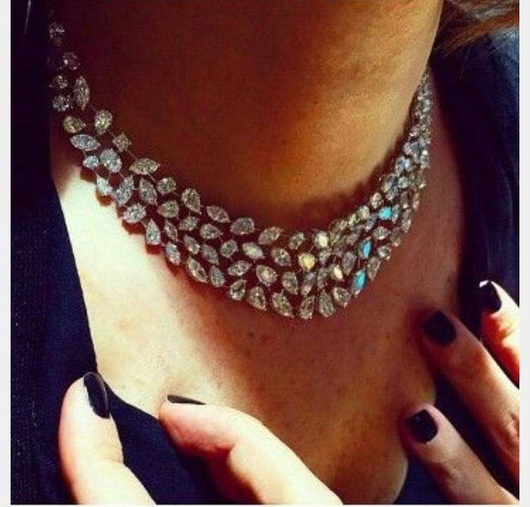 diamond replica necklace