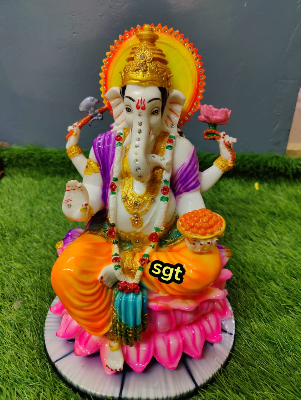 VIGNESWARA, ELEGANT COLORFUL MULTICOLORED GANESHA IDOL -BIG SIZE ...