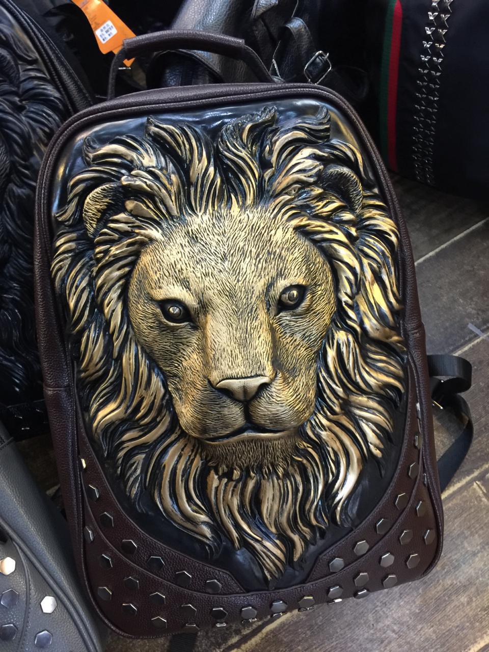 lion face bag