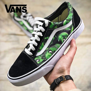 vans green skull