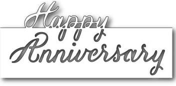 Memory Box - Dies - Grand Happy Anniversary Script