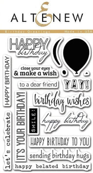 Altenew - Stamps - Birthday Greetings