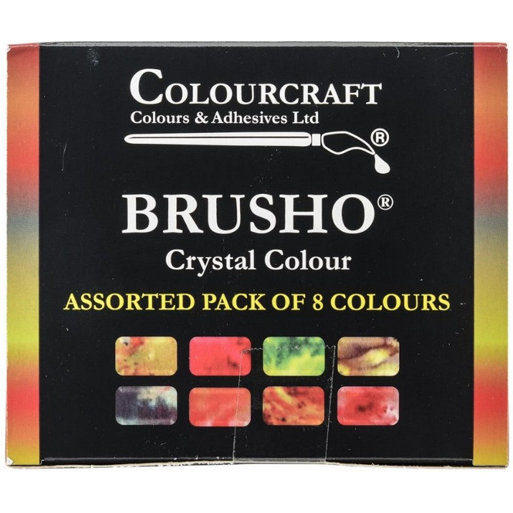 Brusho Inks - 8 New Color Set