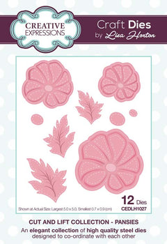 Creative Expressions - Cut and Lift Collection - Pansies Craft Die