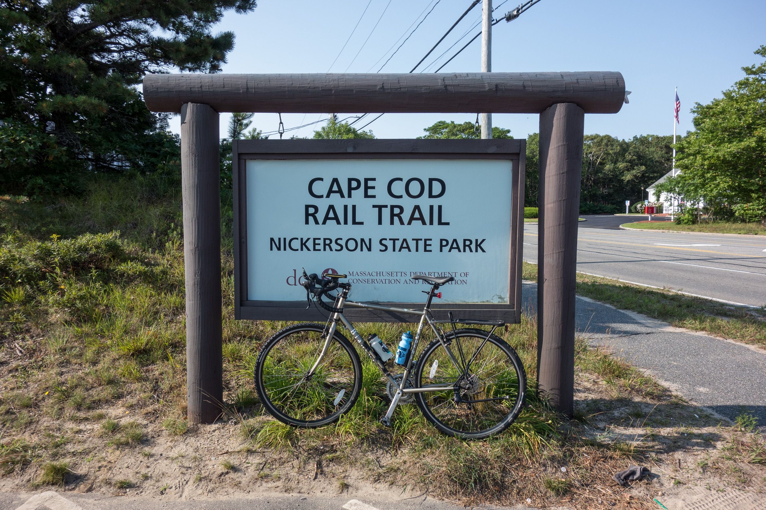 Cape Cod Bike Paths - Cape CoD Rail Trail Sign