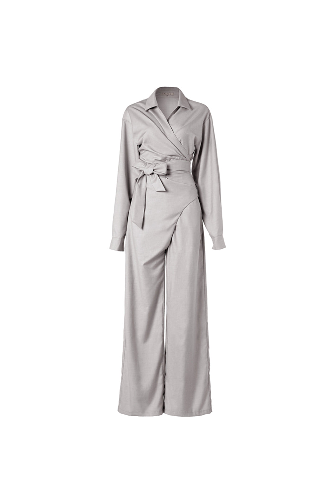 Grey Marl Loose Leg Jumpsuit - Janes Stall