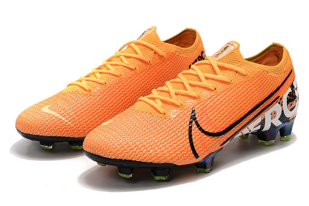 nike mercurial orange black