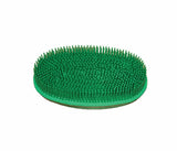 rubber face brush to groom your horse