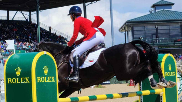 Tamie Smith and Mai Baum in the show jumping round at Kentucky. clearance tack, online horse tack store