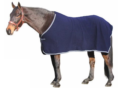 TuffRider® Fleece Dress Sheets are made from an anti-pill, heavy fleece that is breathable and moisture wicking keeping the horse warm and dry. 