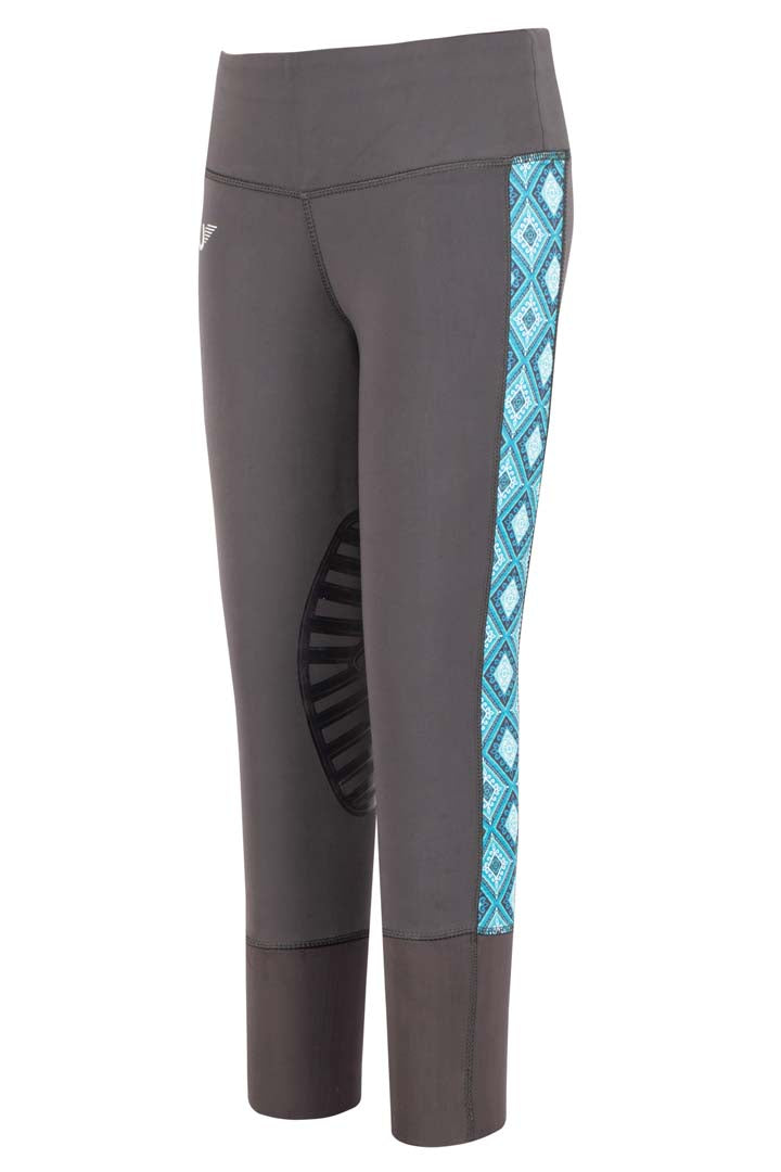 Riding Leggings - ERDon FullGrip, Black Rose 32