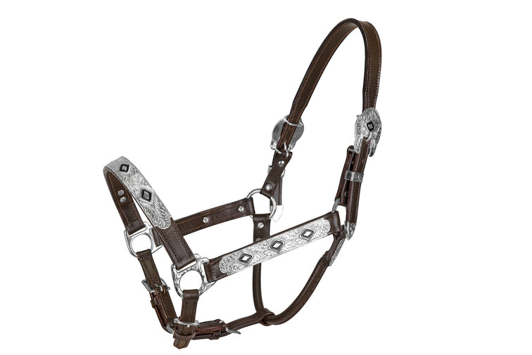 TuffRider Western Deluxe Show Halter With Silver Bar –