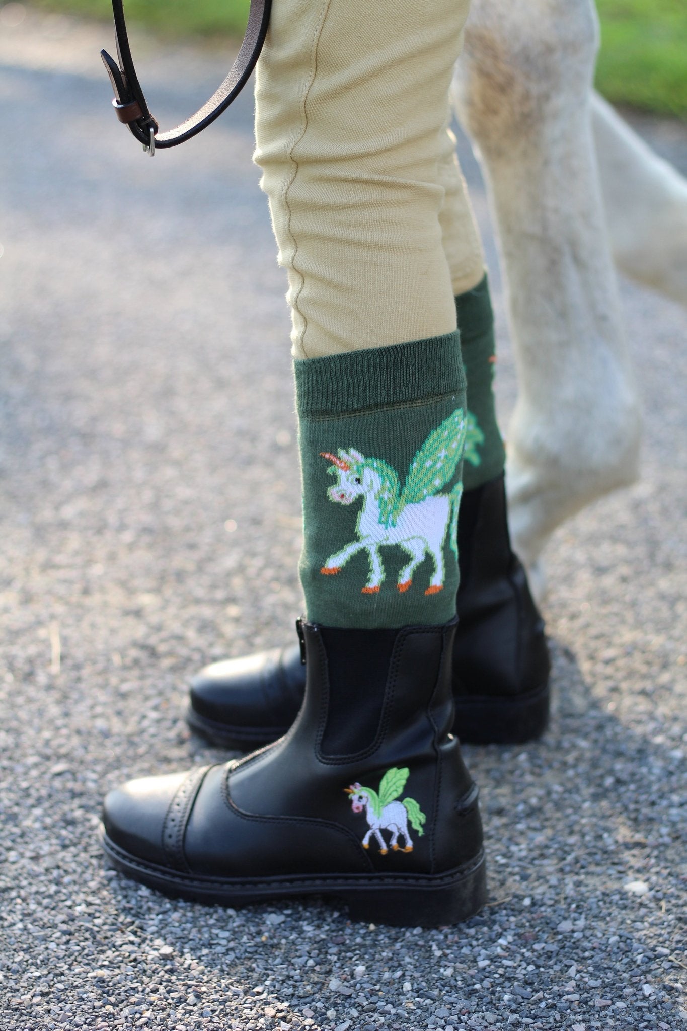 Unicorn Starter Front Zip Paddock Boots 
