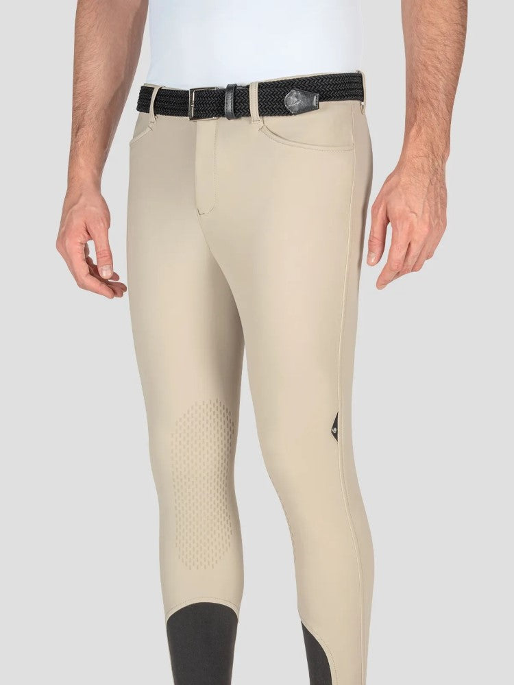 Equiline Walbertk Knee Grip Winter Mens Breeches - White