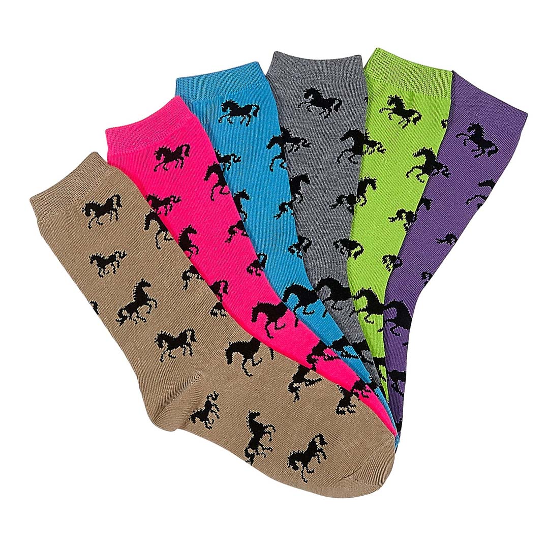 AWST Int'l Ladies' Lila Snaffle Bits Crew Socks