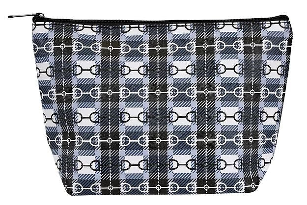 RACING CHECKERED COSMETIC BAG