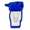 AWST Int'l Aqua Rhinestone Horseshoe Necklace w/Aqua Horse Head Gift Box - Breeches.com