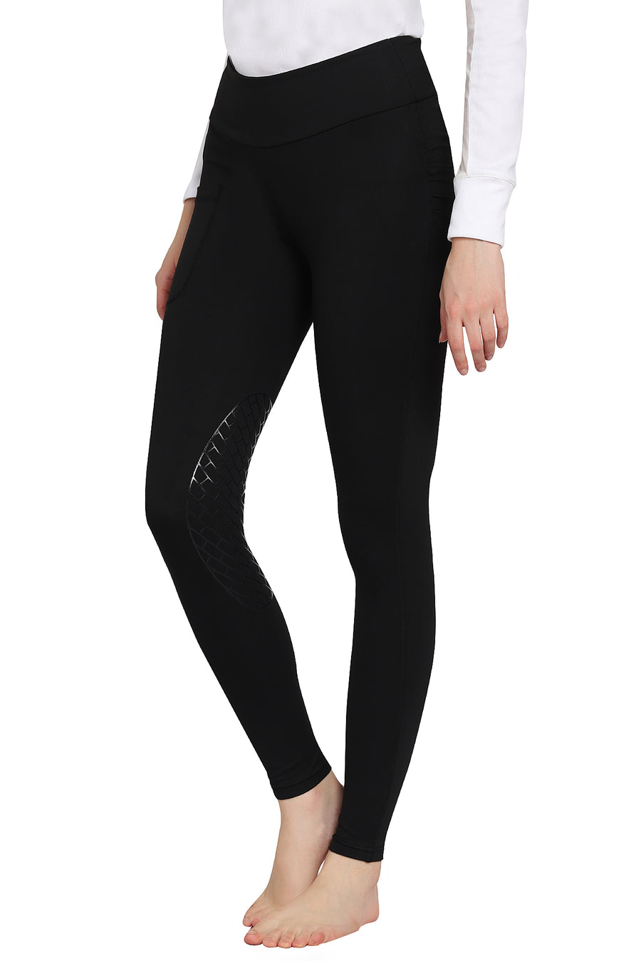  FunRiding-Women Horse Riding Tights with Pockets Equestrian  Breeches Horseback Riding Pants (Gray, XS) : Clothing, Shoes & Jewelry