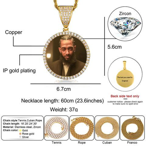 Custom medallion necklace