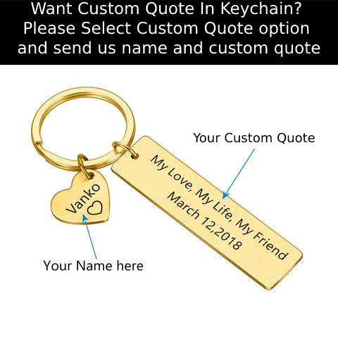 Personalize keychain