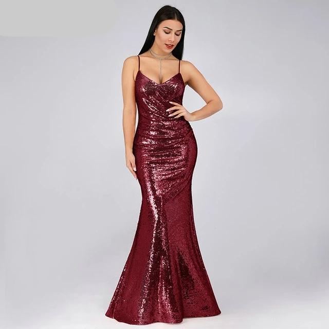 cowl neck evening dress