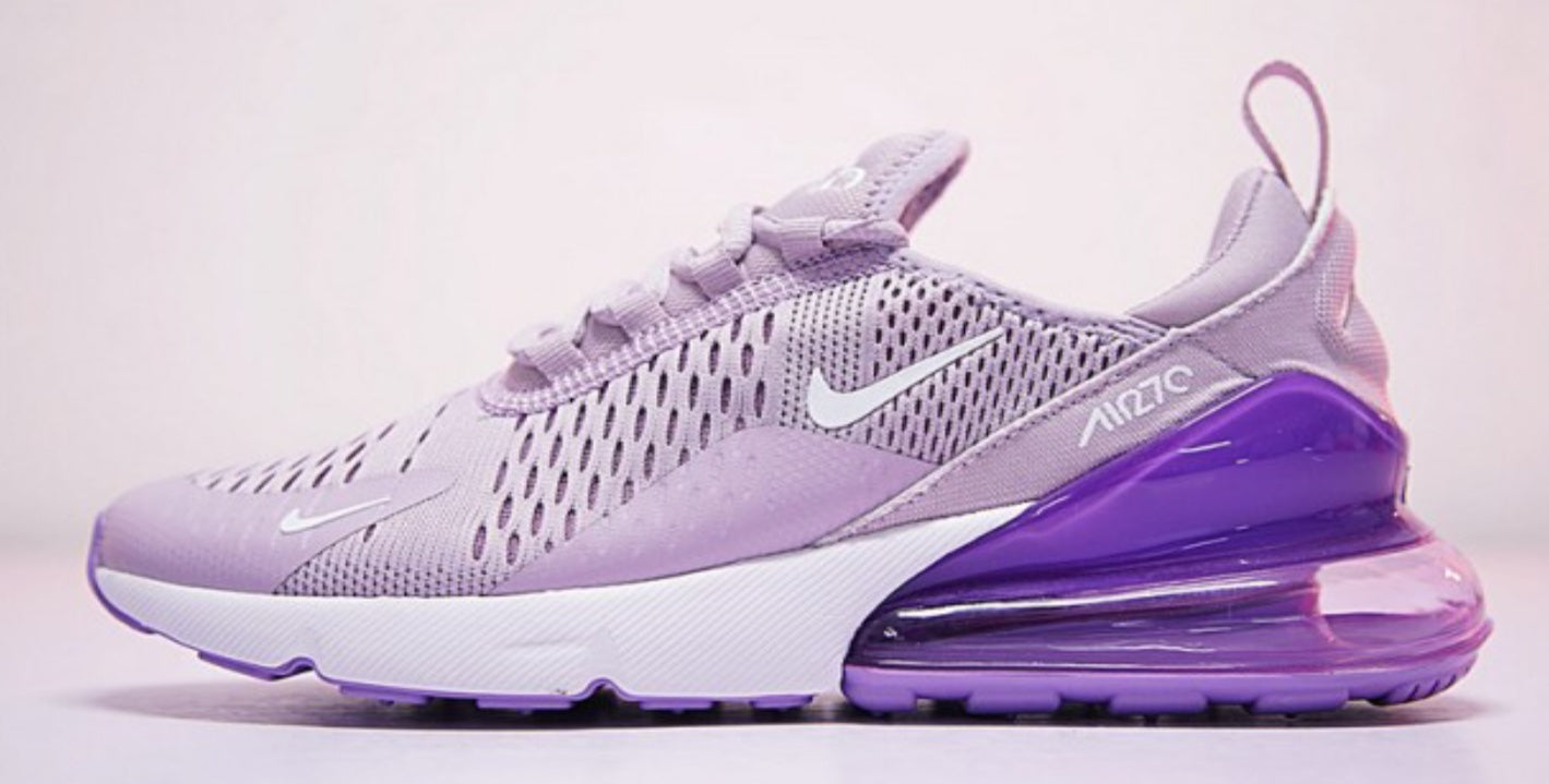 white and purple nike air max 270