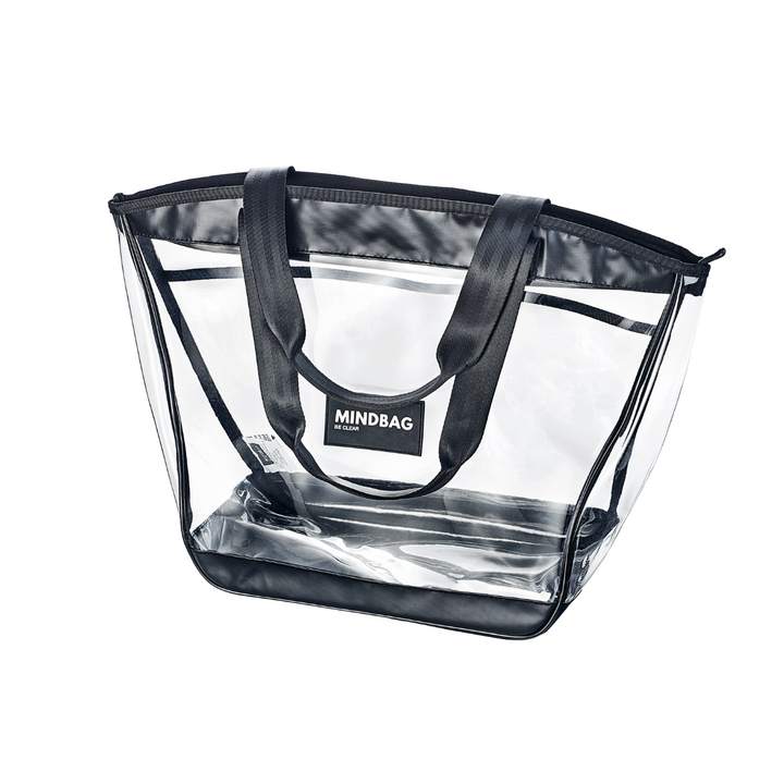 Transparente Handtasche Umhängetasche Clear/Schwarz