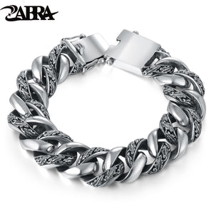 male silver bracelet