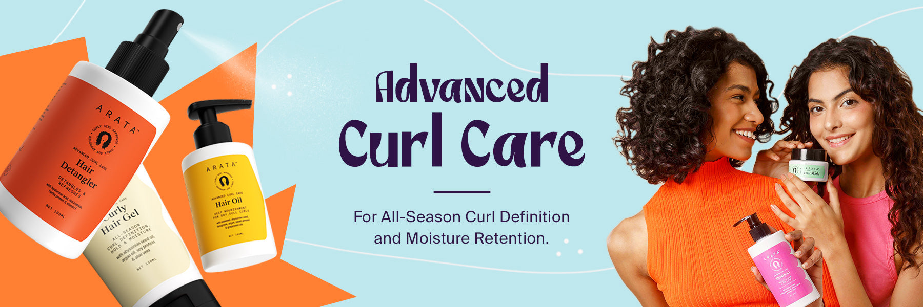 Arata Advanced Curl Care Combo of Hair Detangler 100 ML Hair Cream 100  ML  Hair Gel for Curly Hair 150 ML  Easy Detangling Moisturizing   AllSeason Curl Definition  Best