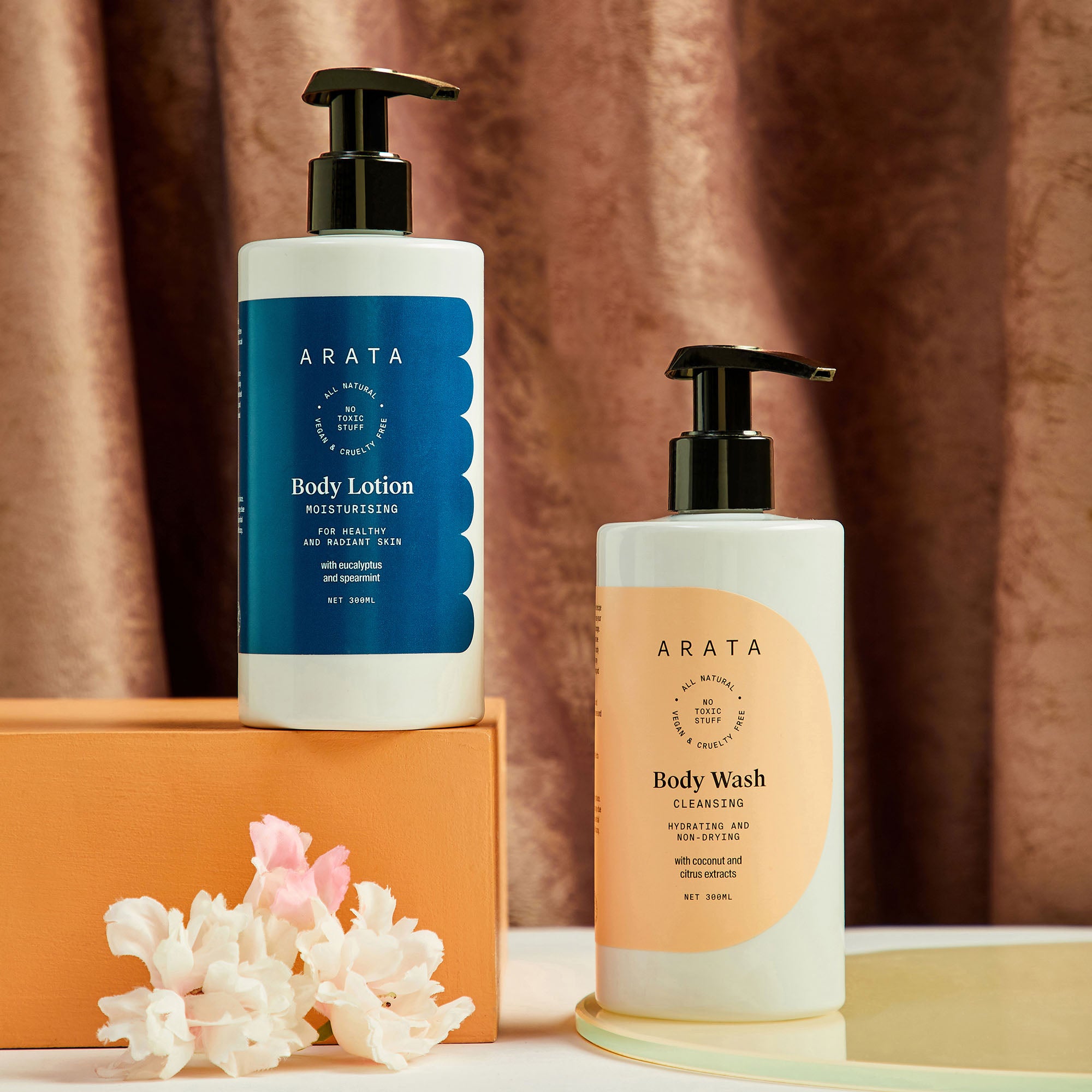 Arata Body Care Set (Body Lotion & Body Wash)