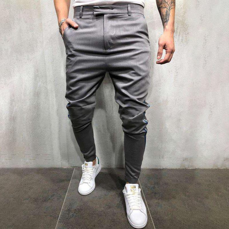 skinny pants with side stripe