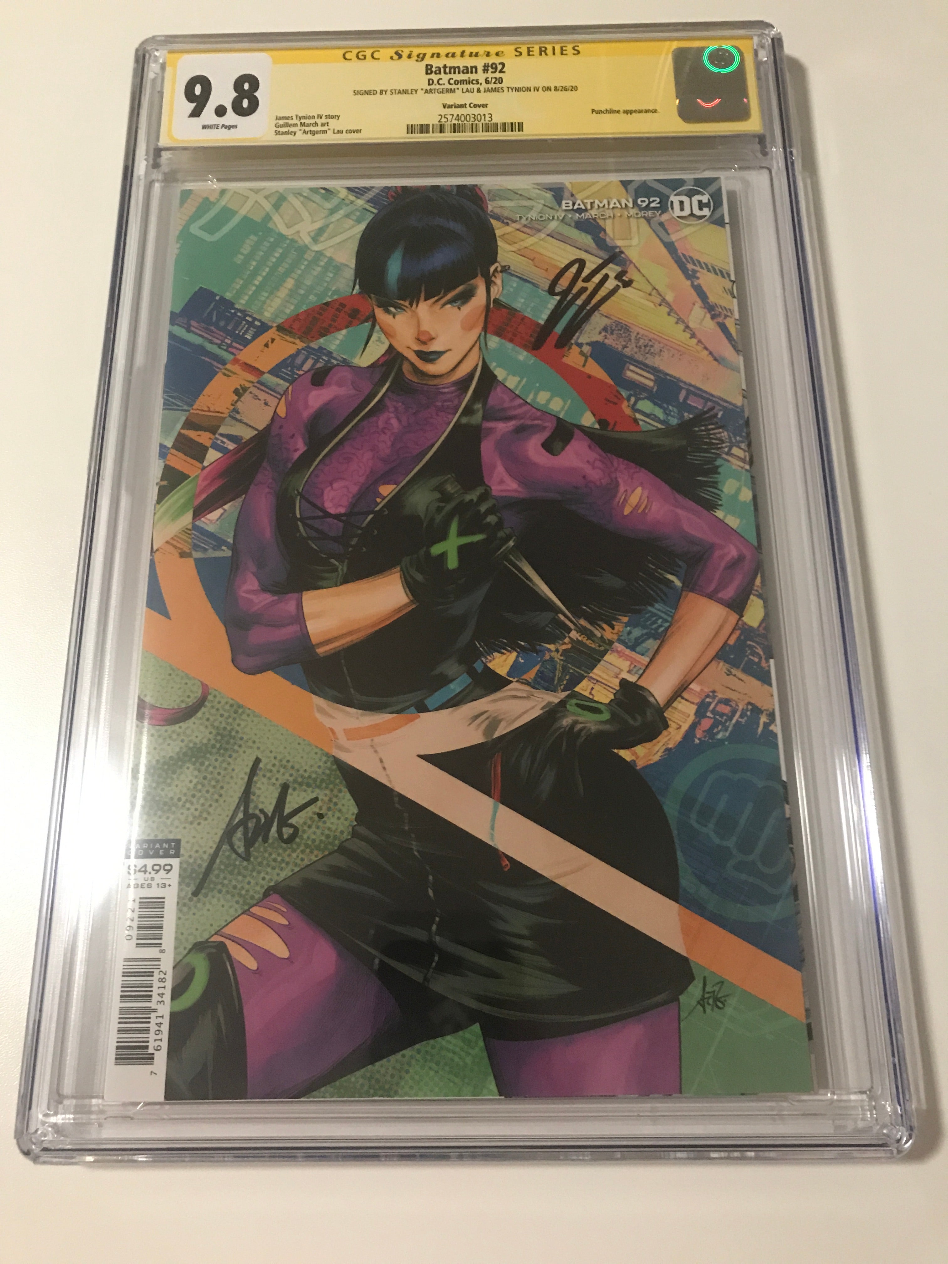 Batman 92 - CGC Signed By James Tynion IV & Artgerm | Heroes Cave