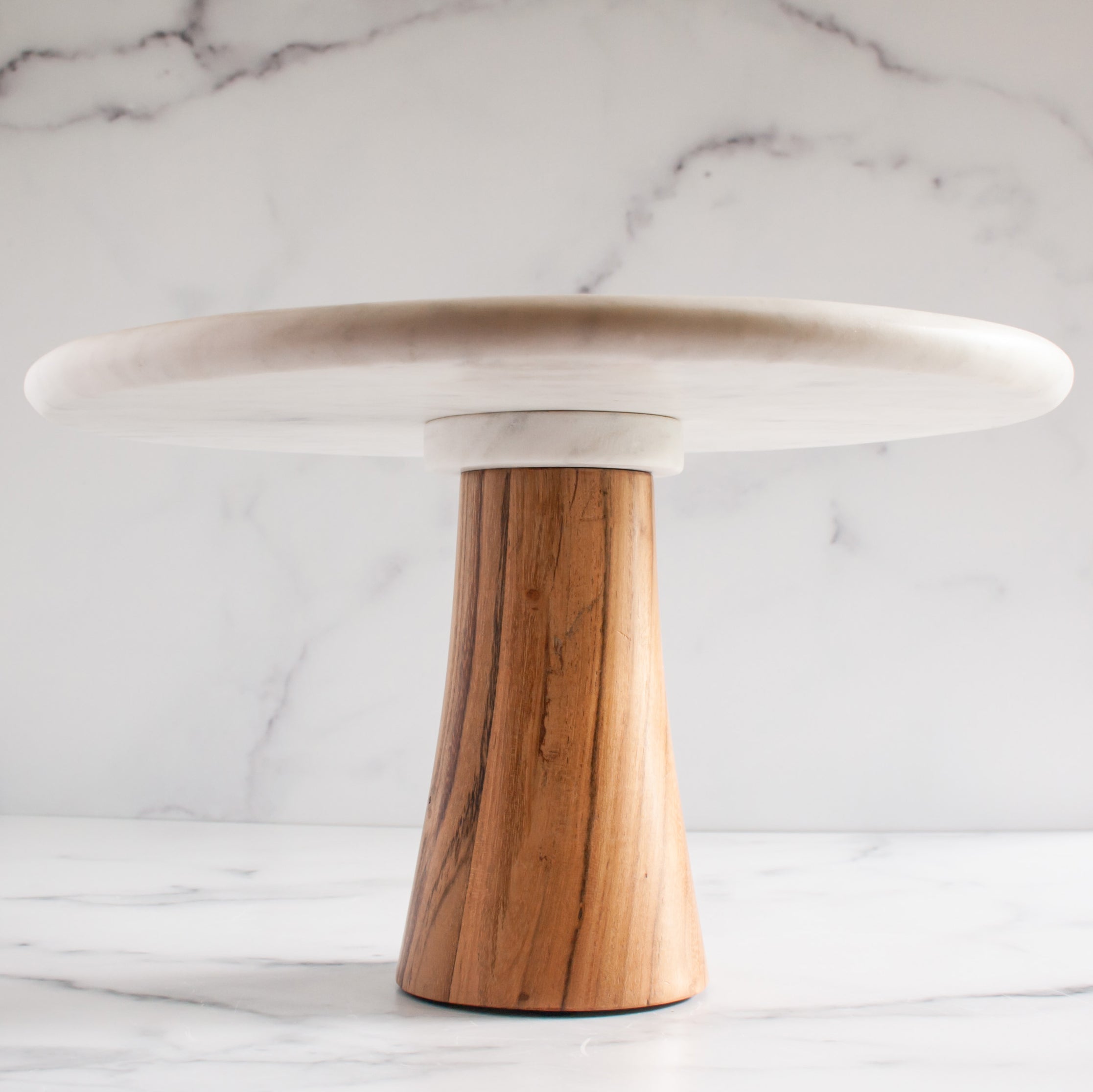 Featured image of post Marble Wood Cake Stand - Natural yet elevated, use this functional stand for more than just cake!