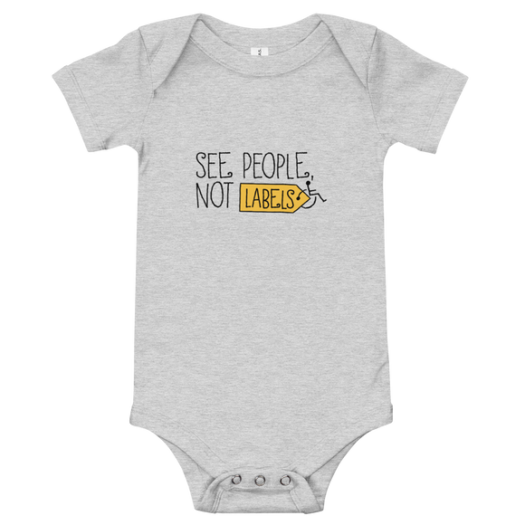 Download See People Not Labels Baby Onesie Light Colors Sammi Haney S Disabilityshirts Com