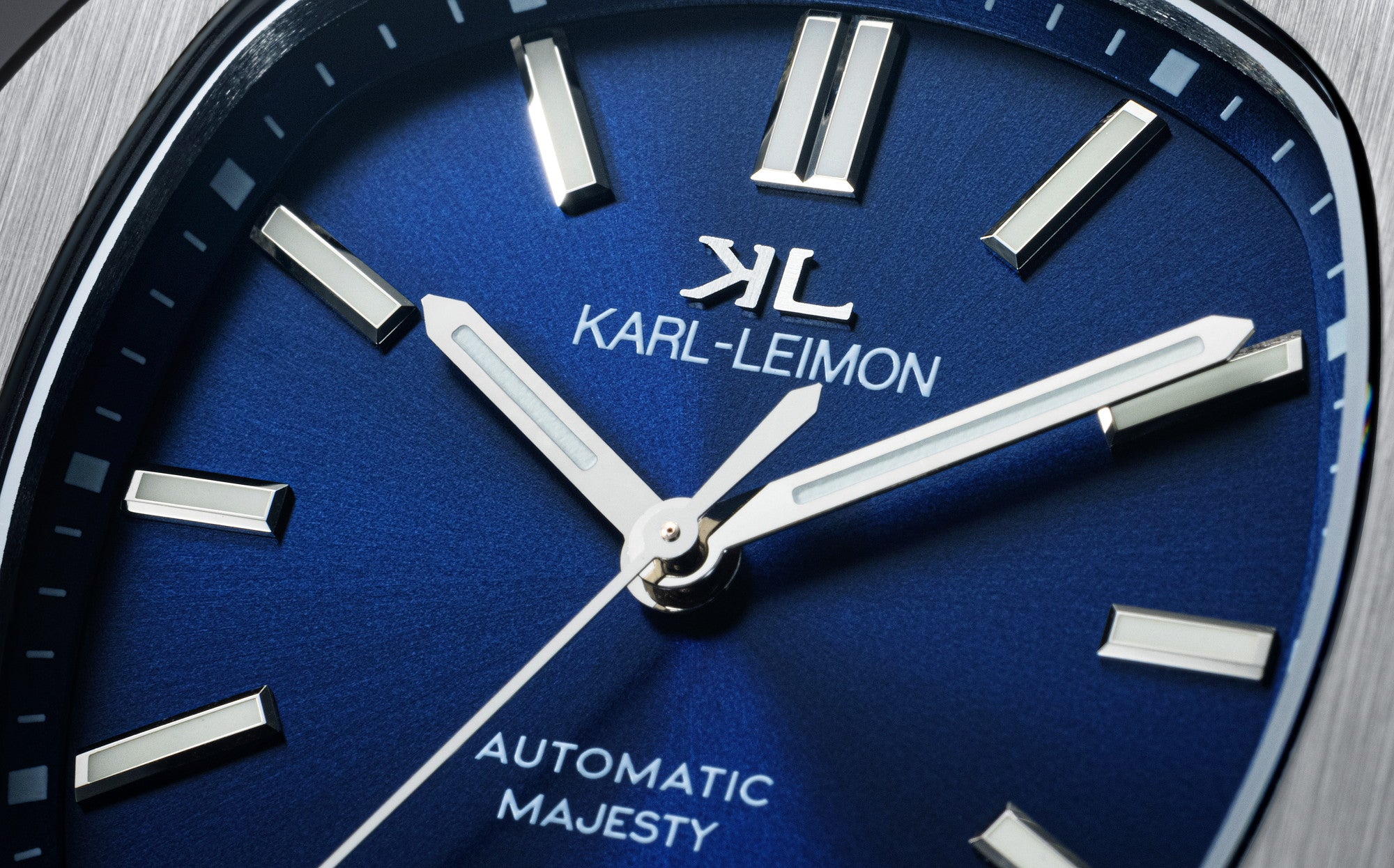 3Hands Date BLUE - KARL-LEIMON Watches