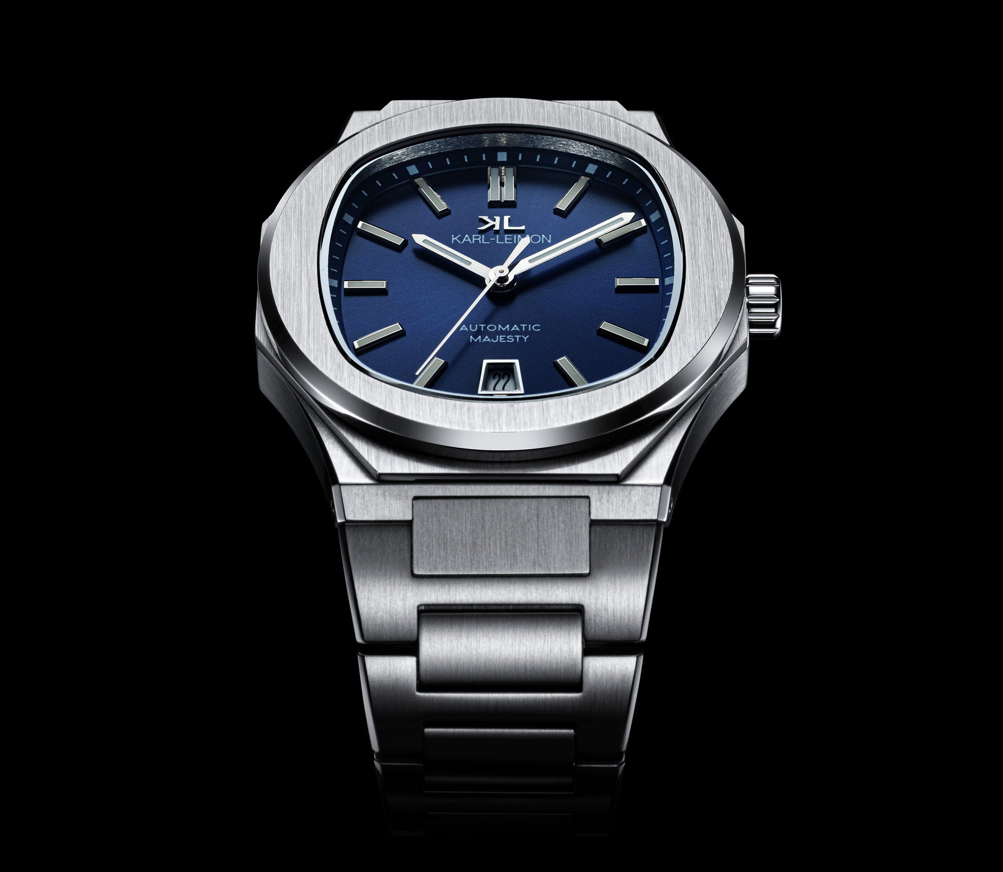 Open Heart BLUE - KARL-LEIMON Watches