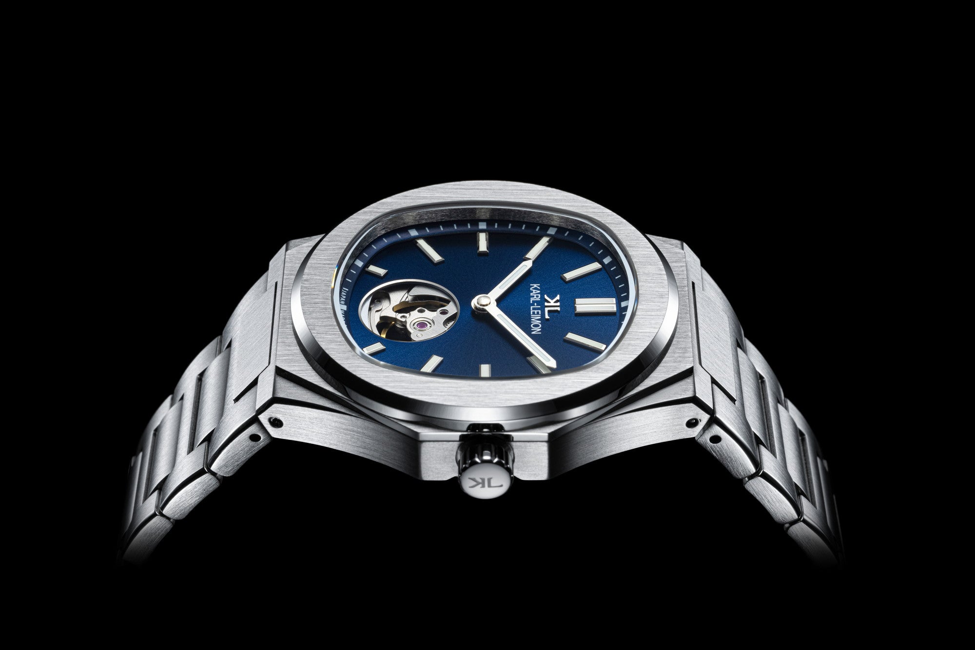 Open Heart BLUE - KARL-LEIMON Watches