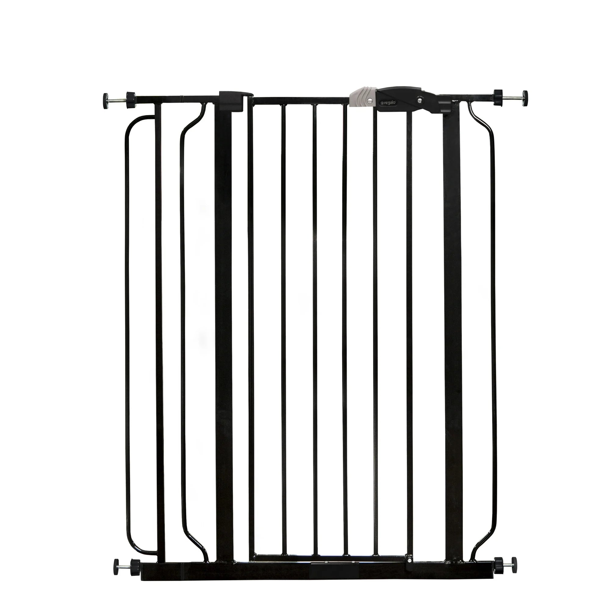 Regalo Easy Step Extra Tall Walk Thru Baby Gate 29-36" x 36", Silver, White, Black #1166