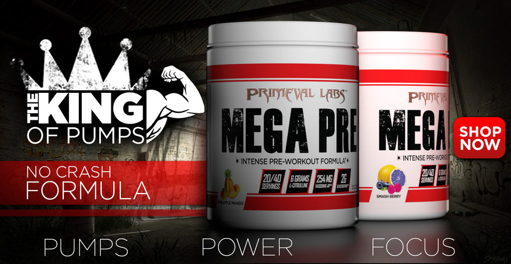 Mega Pre is the king of pump pre workout supplements.