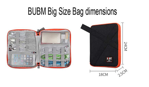 BUBM zipper bag large size dimension