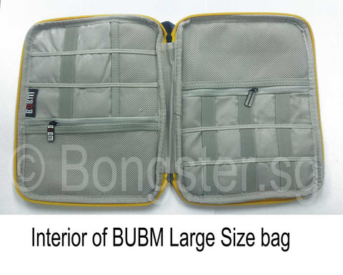 interior of BUBM zipper bag large 