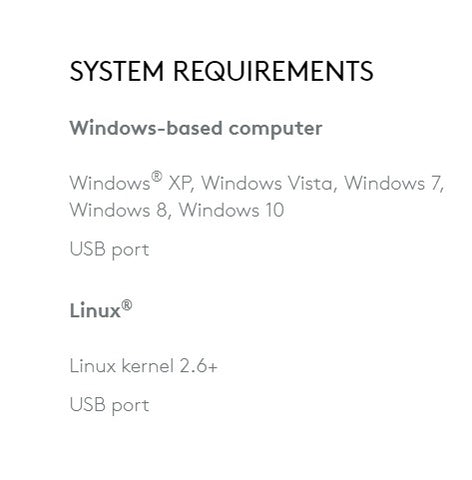 K120 system requirement