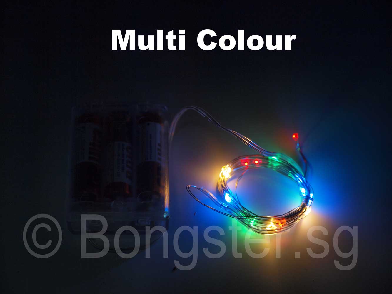 battery operated coloured fairy lights