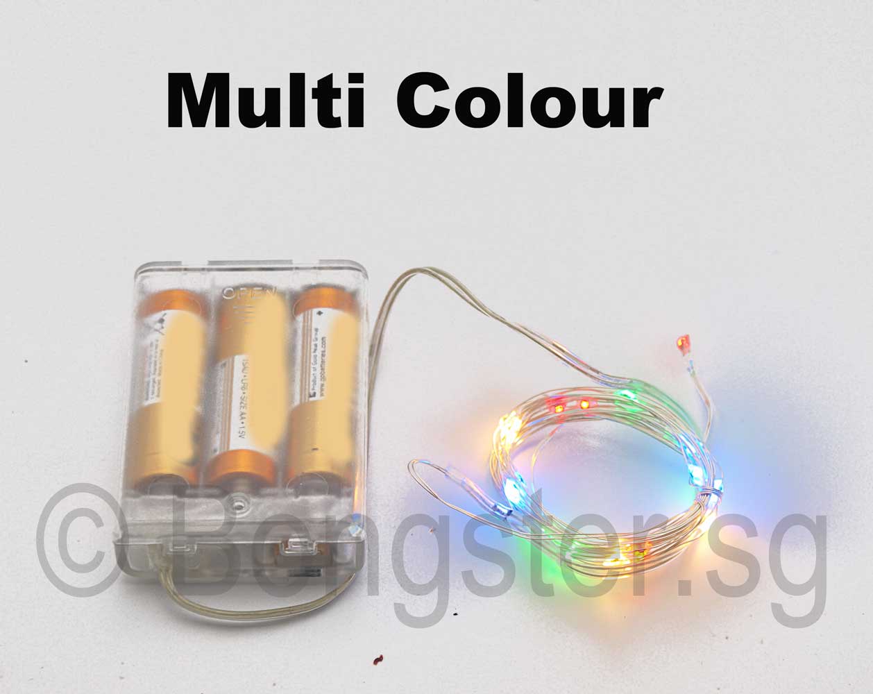 battery operated coloured fairy lights