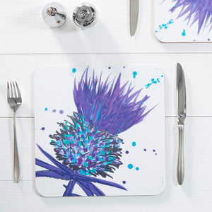 Bramble Thistle Table Mat Set Of 4 Purple Sitm09set Scott Inness