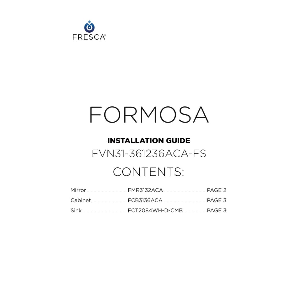 Fresca Formosa 84 Floor Standing Open bottom Double Sink 