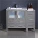 Fresca Torino 42 Gray Modern Bathroom Cabinets W/ Integrated