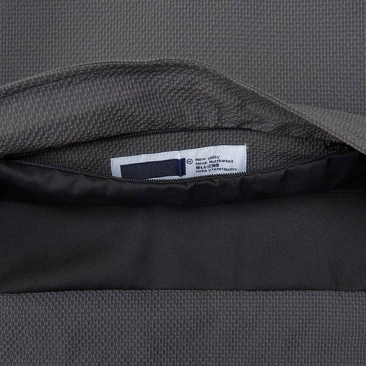 affxwrks panel bag (grey seersucker) | a.plus