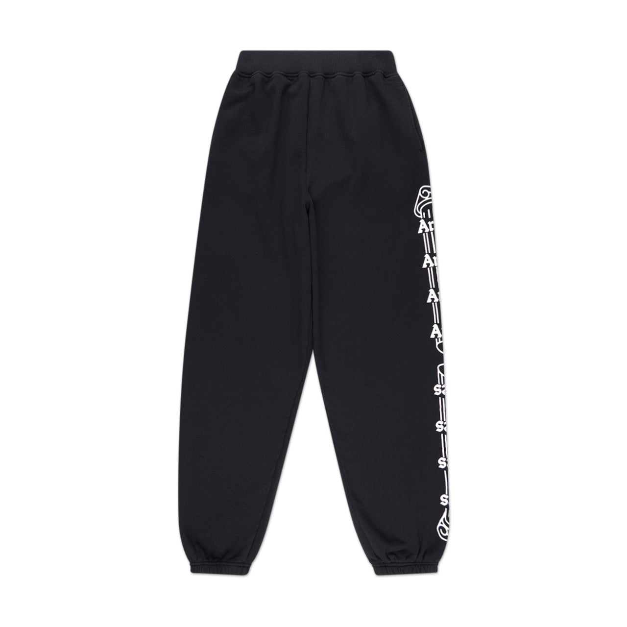 wacko maria washed heavyweight sweatpants type-1 (black) 22FW-WMC